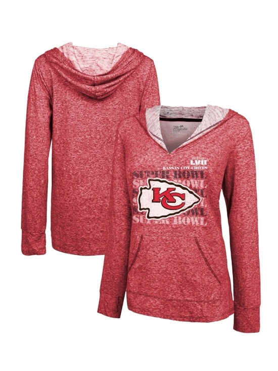 Majestic Threads Tops - NWT MAJESTIC THREADS KC Chiefs Super Bowl LVII Retro Pullover - Women’s Red 2XL